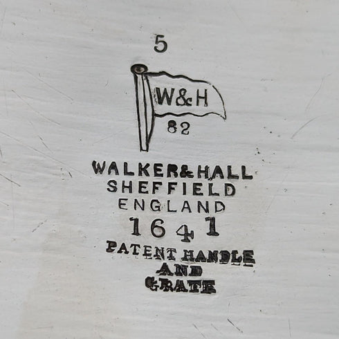 1895 年左右英國古董鍍銀茶壺 Walker & Hall